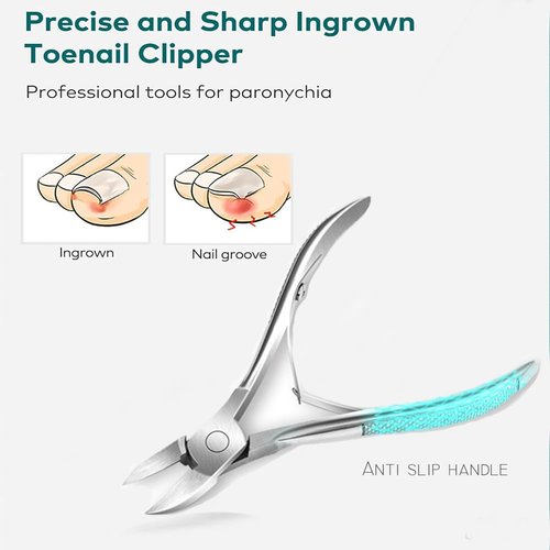 Professional Manicure Kit, Nail Scissors, Cuticle Cutter, Nail Clipper, Hand Sanitizer, Grey