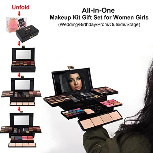 MISS ROSE M 58 Color Professional Makeup pallet, Makeup Kit for Women Full Kit, All In One Make up Kit Set, Makeup Gift Set for women girls (331Y)