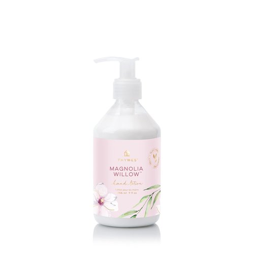 Thymes Moisturizing Hand Lotion for Dry Skin - Moisturizer for Beauty and Personal Care - Luxury Hand Lotion for Women & Men with Shea Butter & Aloe Vera (Magnolia Willow, 9 fl oz)