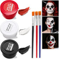 White, Black & Red Face & Body Paint Kit for Halloween & Special Effects