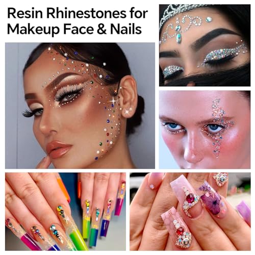 B59 Lt Pink AB Rhinestones Bulk 4mm 5000pcs Flat Back Resin Gems for Crafts Nails Makeup