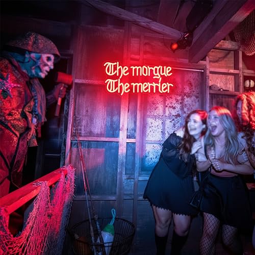 Dark Humor Gothic Neon Sign - Spooky LED Wall Decor for Bars & Rooms