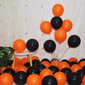 Black Orange Balloons 5 Inch - 200 Pcs Latex Balloon Garland Kit for Parties