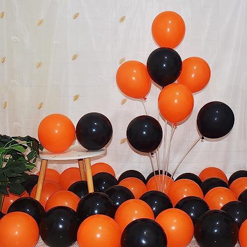Black Orange Balloons 5 Inch - 200 Pcs Latex Balloon Garland Kit for Parties