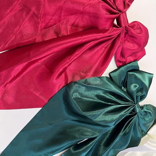 Christmas Bow Garland - Holiday Party Decorations for Home & Events, 6 Bows