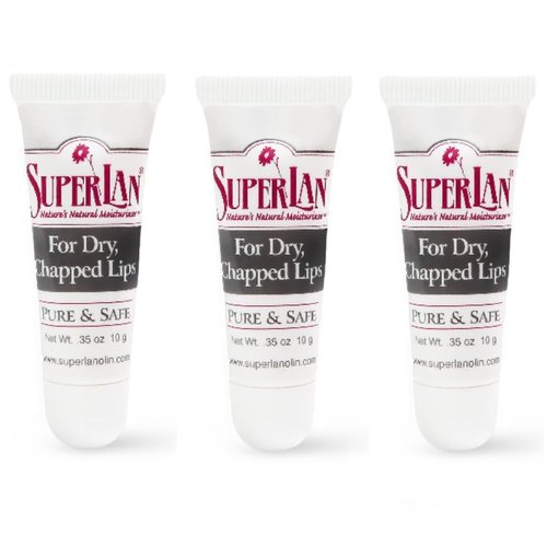 Lanolin Lip Balm 3 pack - Lip Repair for Hot/Dry Weather - Natural Lanolin Nipple Cream - Lip Moisturizer for cracked lips - Hydrating lip care - Ultra pure jojoba oil - Kosher chap stick (1.05 oz)