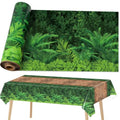 Forest Path Plastic Tablecloth Roll 52 x 100 ft for Jungle Party & Events