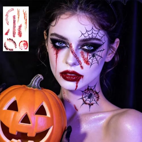 Halloween Zombie Makeup Fake Scar Tattoo Stickers 156 pcs - Variations of THIS listing