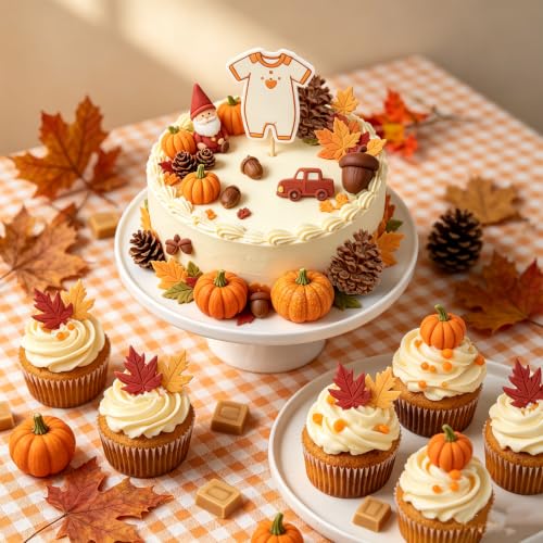 Fall Thanksgiving Fondant Molds - Pink 6-Piece Harvest Set for Cake Decorating
