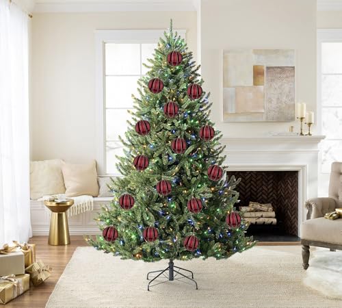 Burgundy Shatterproof Christmas Ball Ornaments - 6 Pack 3.94" Large Holiday Tree Decorations with Hanging Loops