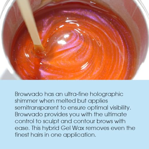 Eyebrow & Facial Wax Gel - 17.6 oz Hard Wax for Brows and Face