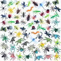 72Pcs Plastic Insect Figures for Kids Halloween Decorations and Sensory Play