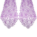 Purple Lace Spiderweb Halloween Table Runner 2 Pcs 12x72 Inches - Elegant Party Decor