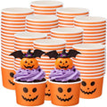 Halloween Pumpkin Ice Cream Cups 5oz - Orange, Pack of 200