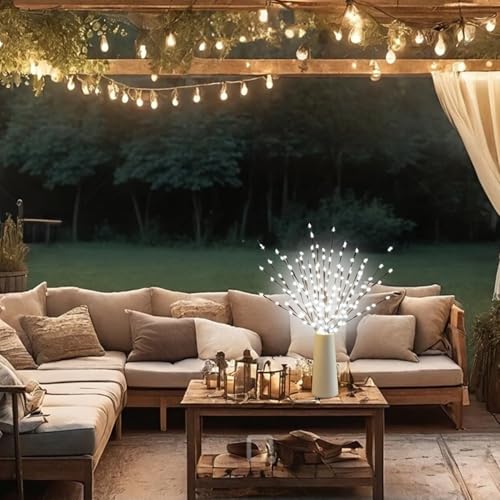 6 Pack LED Branch Light Set - White Light Battery Operated Willow Twigs, 30 Inch Decor