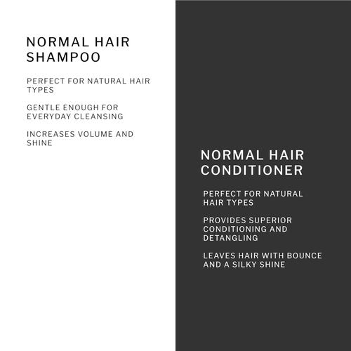 SACHAJUAN Normal Hair Shampoo and Conditioner Set | Ocean Silk Technology for Everyday Cleansing, Volume & Shine | Lightweight Hydration & Detangling | Vegan & Paraben-Free | Pack of 2 (3.4 oz)