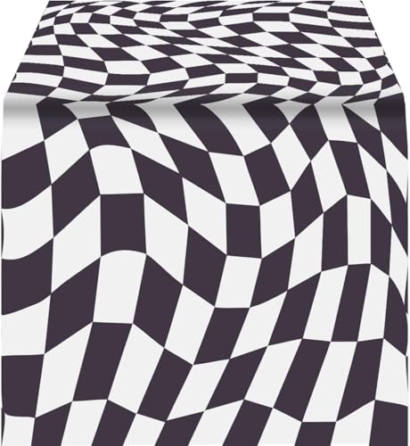 Alice in Wonderland Paper Table Cover - Black & White Disposable Party Tablecloth 71x47 Inches - Variation of THIS listing
