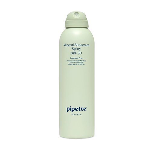 Pipette Baby Mineral Sunscreen Spray SPF 30 - Water-Resistant Non-Nano Zinc Oxide | 6 oz, Safe for Sensitive Skin