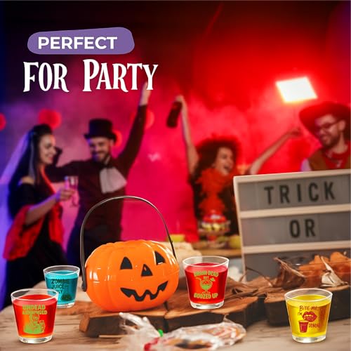 Zombie Party Disposable Shot Glasses Set of 100 - 2oz Halloween Horror Drinkware