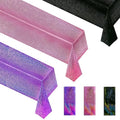 Pink, Purple & Black Holographic Tablecloth 40x108 Inches - Party Decor Variation 3