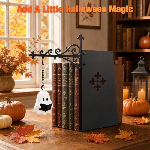 Vinspire Ghost Bookshelf Lantern - Reading Light for Shelves, 2PCS - Halloween Decor