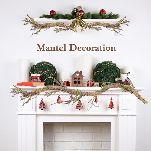 2 Pack 39-Inch Bendable Faux Wood Branches Moss Tree Trunk Wall Decor