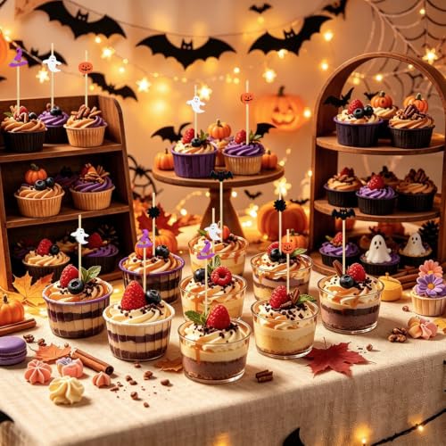 Halloween Mix Cocktail Picks - Spooky Food Skewers for Appetizers & Drinks