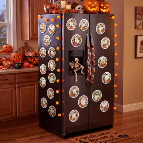 Halloween Ghost Diamond Art Magnets Kit - Fall / Ghost Variation, 12 Pcs