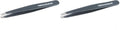 Tweezerman Stainless Steel Slant Tweezer - Eyebrow Tweezers for Women and Men (Blue Stone) (Pack of 2)
