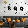 Halloween Wall Stickers Set - 25Pcs Ghost & Bat Decor with Variation Halloween-2