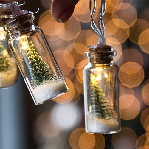 15 Pcs Mini Glass Bottles with Cork - 2ml Tiny Jars for DIY Crafts & Decorations