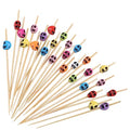 Halloween Skeleton Drink Toppers 150pcs Colorful Cocktail Picks for Drinks & Desserts