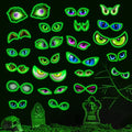 Glow in The Dark Monster Eyes Stickers - Spooky Luminous Eyes for Halloween Decoration - 23 Pairs