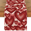 Artoid Mode Love Hearts Valentine's Table Runner 13x60 Inch Red Home Decor