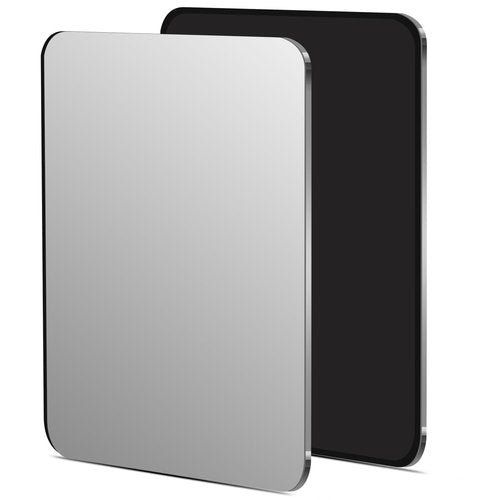 PrtMron Magnetic Locker Mirror | Shatterproof Acrylic with Heavy-Duty Backing & Rounded Corners | Lightweight Frameless Design for Fridges, Offices, School Lockers & Toolboxes
