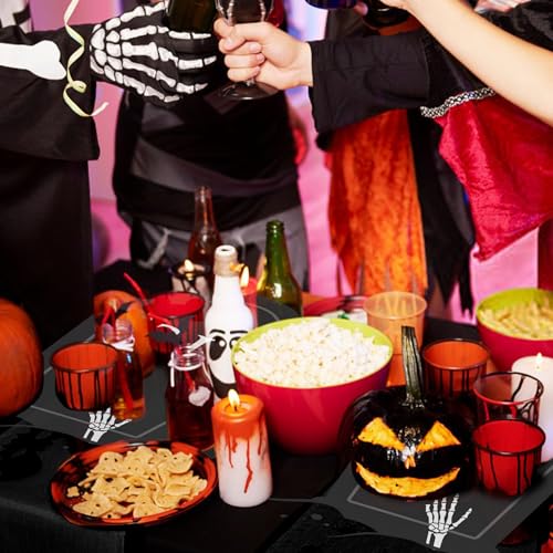 Halloween Spider Web Tablecloth - 2 Pack, Extra Thick, 54x108 Inches, Spooky Indoor Outdoor Decor - Spider Web Variation