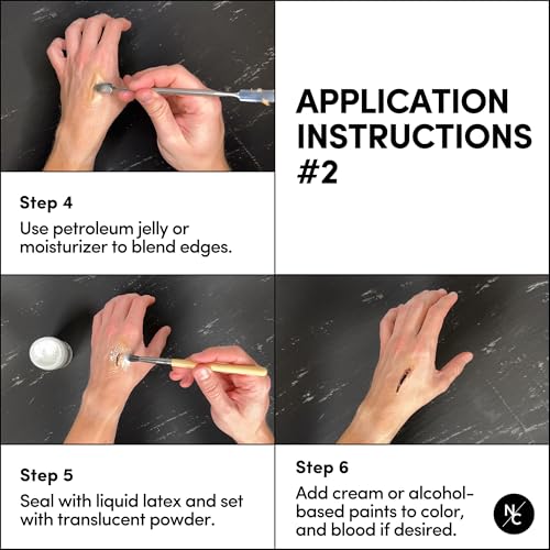 SFX Makeup Scar Wax Kit with Spatula for Fake Wounds & Special Effects