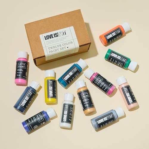 12-Color Body Paint Set for Couples - Non-Toxic Washable Face & Body Art