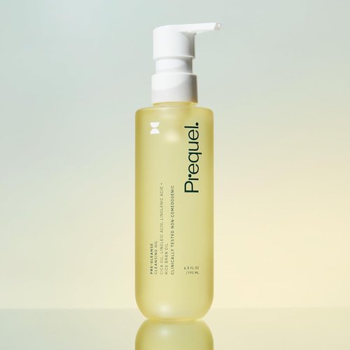 Prequel Skin Pre-Gleanse Oil Cleanser - Gentle Double Cleansing Formula with Cica | 6.5oz for All Skin Types