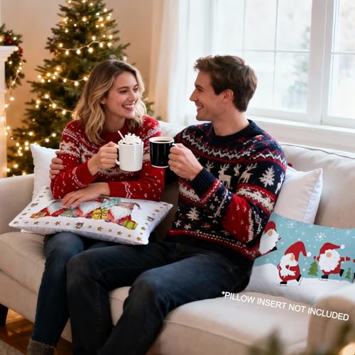 Winter Snowman Lumbar Pillow Cover 12x20 - Home Decor Throw Pillow