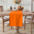 Waterproof Orange Table Runner 60 Inch Long - Heavy-Duty Polyester, Stain & Wrinkle Resistant