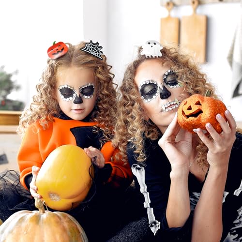 4PCS Halloween Hair Clips Set Spooky Acrylic Claw Clips for Women