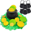 6-Pack Black Candy Cauldron Kettles for Halloween & St. Patrick's Day Party Decorations