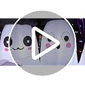 Halloween Inflatable Ghost Decor with Built-in LEDs, 5.2ft Outdoor Yard Decorations