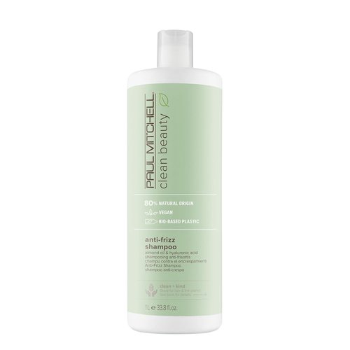 Paul Mitchell Clean Beauty Anti-Frizz Shampoo - Smooths Textured Hair & Calms Frizz, 10.1 Fl Oz
