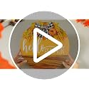 Fall Pumpkin Door Sign - Autumn Wreath Decor for Front Porch