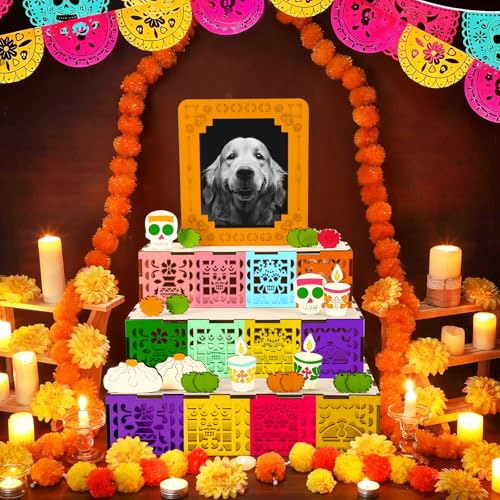 Dia De Los Muertos Ofrenda Altar Shadow Box - Wooden DIY Decor, Classic - Variation of THIS listing