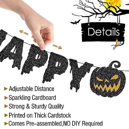 Halloween Banner Hanging Paper Garland Bloody Pumpkin Decorations - Festive Wall Backdrop - Variation of THIS listing