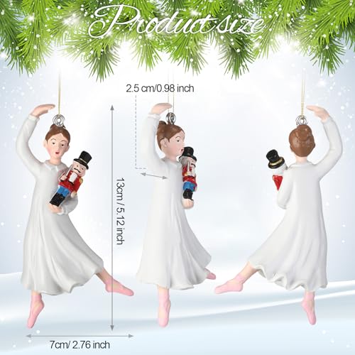 Christmas Nutcracker Ballet Ornament - Holiday Dance Decor for Tree & Gifts