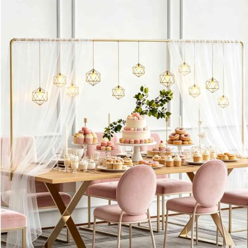 Adjustable Over-the-Table Rod Stand with Clamp for Decorations Gold